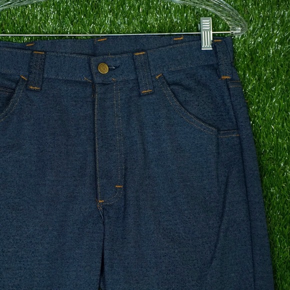 Vintage 70s Lee Riders Jeans Sanforized Raw Denim Mens 32x28 Union Made RARE - Picture 2 of 13